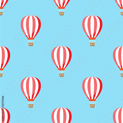 air balloon with clouds pattern