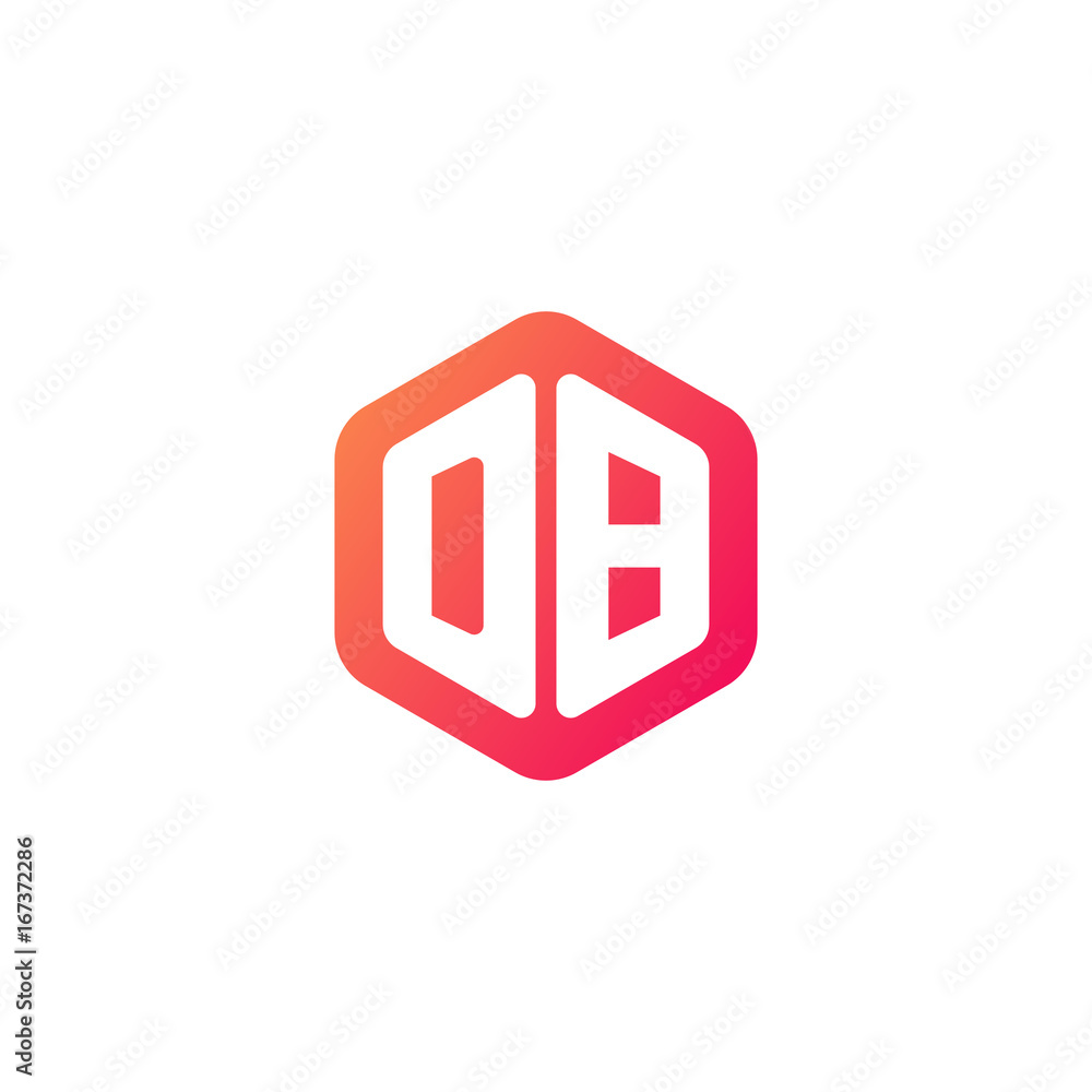 Initial letter db, rounded hexagon logo, gradient red orange colors
Initial letter db, rounded hexagon logo, gradient red orange colors