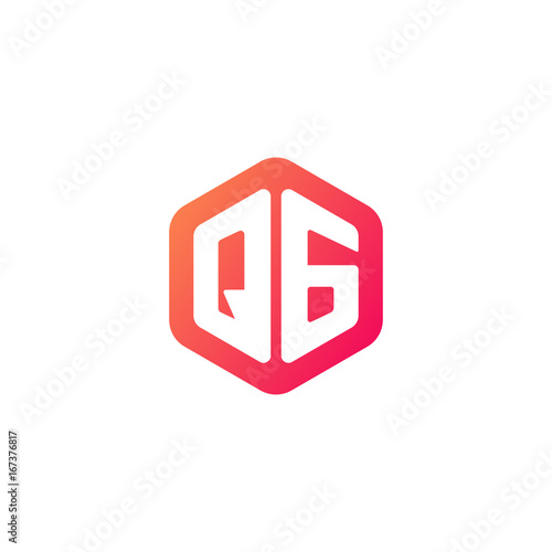 Free Download Initial letter qg, rounded hexagon logo, gradient red orange colors	
 
 - GFXLoad
