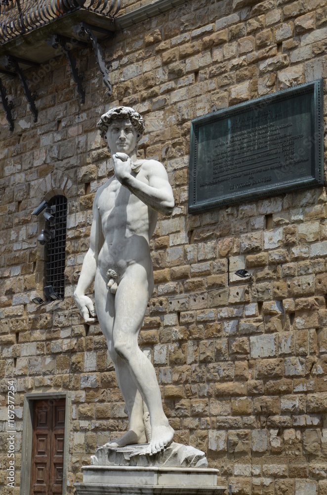 Statue of David by Michelangelo in Florence