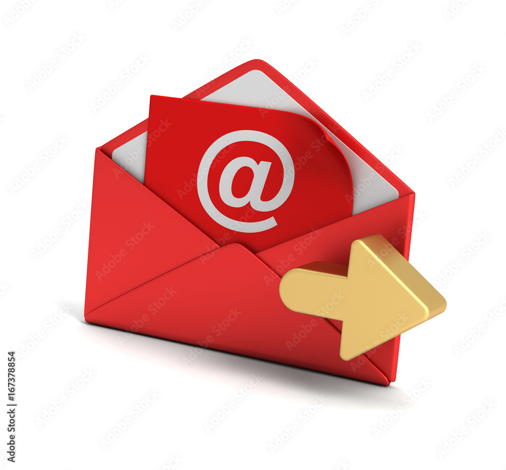 e mail and envelope concept 3d illustration e mail and envelope concept 3d illustration