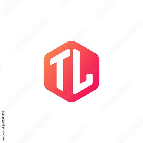 Free Download Initial letter tl, rounded hexagon logo, gradient red orange colors	
 
 - GFXLoad