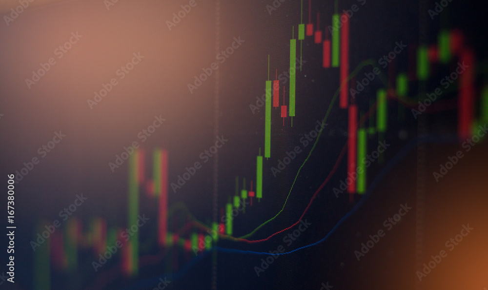 graph forex on moniter computer graph forex on moniter computer
