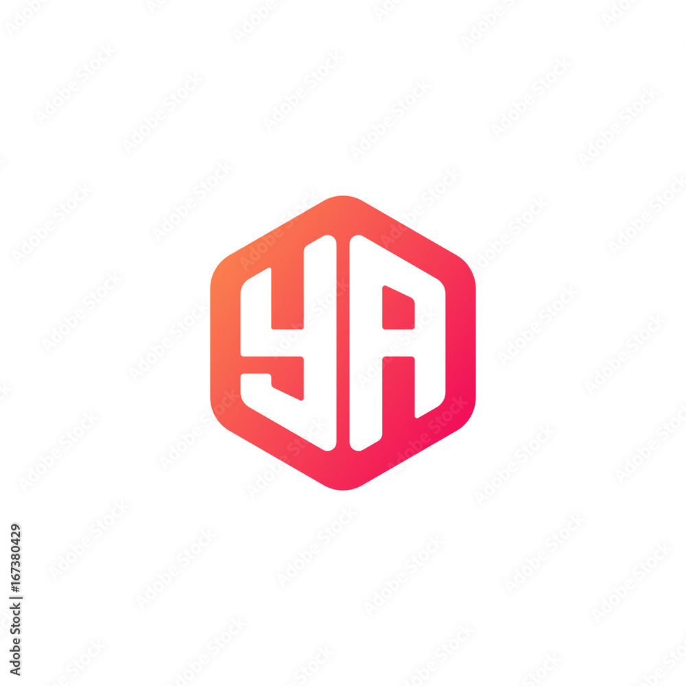 Initial letter ya, rounded hexagon logo, gradient red orange colors
Initial letter ya, rounded hexagon logo, gradient red orange colors
