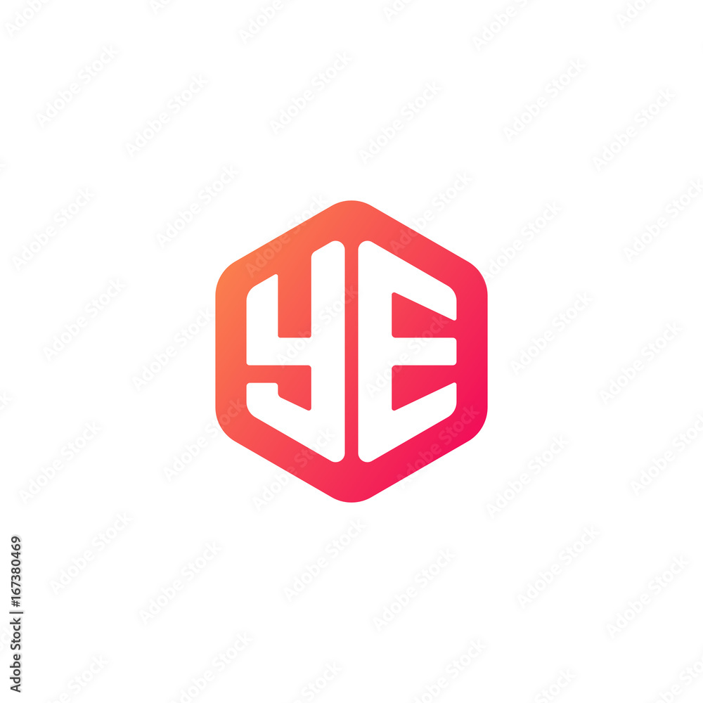 Initial letter ye, rounded hexagon logo, gradient red orange colors
Initial letter ye, rounded hexagon logo, gradient red orange colors