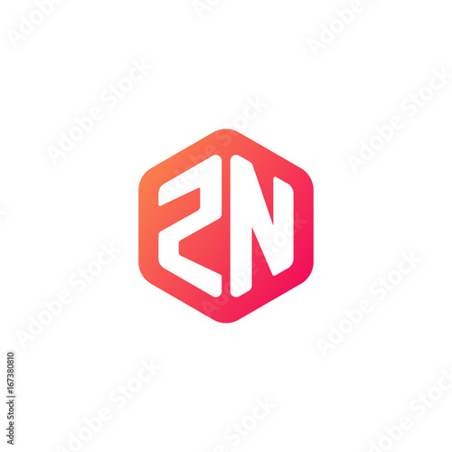 Free Download Initial letter zn, rounded hexagon logo, gradient red orange colors	
 
 - GFXLoad