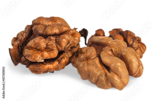 Walnuts, isolated on white background