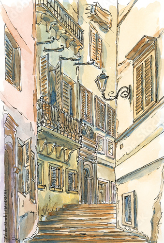 Old street of Rome