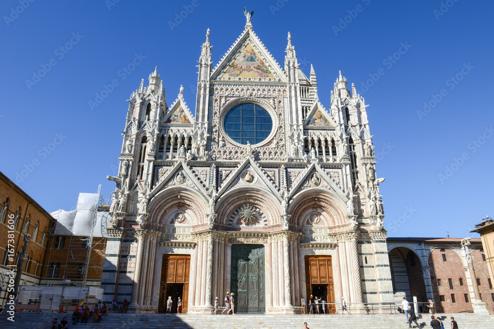 The cathedral at Siena on Italy