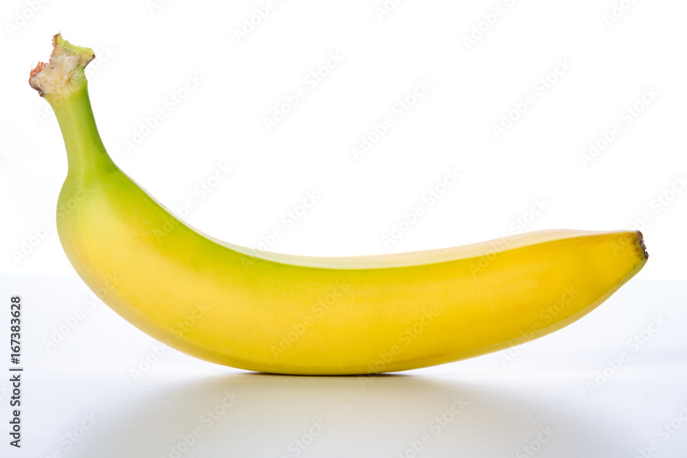 Yellow fruit of fresh banana