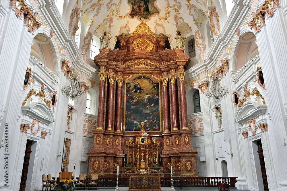 St. Leodegar cathedral in Lucerne, Switzerland