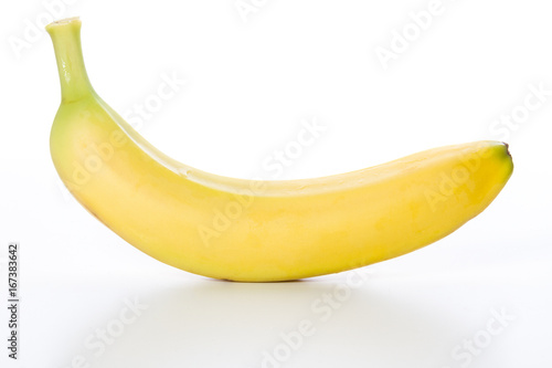 Yellow fruit of fresh banana