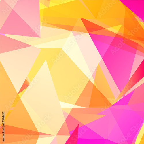 Vector abstract geometric triangular background