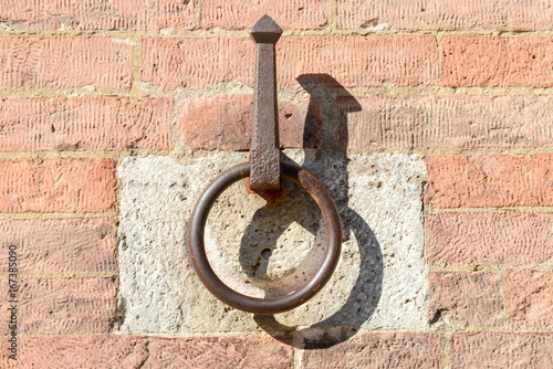 Wallpaper Mural Iron ring to fasten the horses of Duomo square at Siena Torontodigital.ca