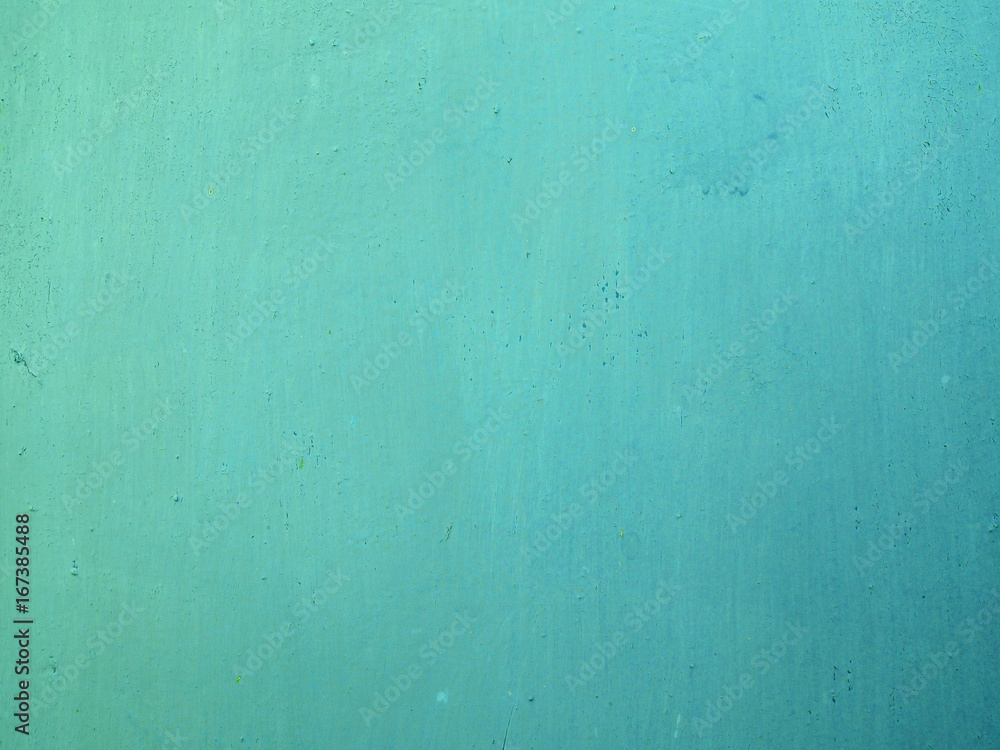 Turquoise background. Turquoise paint on metal