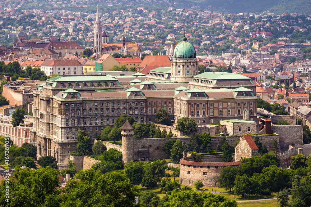 Buda Castle from elevated view