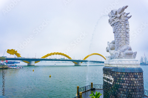 Dragon fish statue in Da Nang