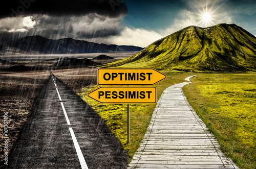 Optimist vs. Pessimist photo