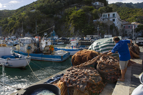 Amalfi Coast; Cetara, a fishermen village near Vietri. photo