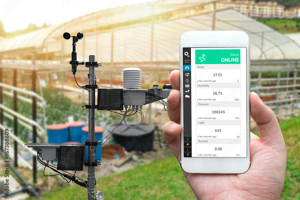 Weather station data logging wireless monitoring , tracking and