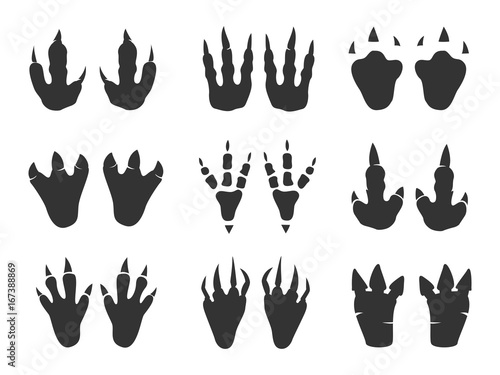 Dinosaur print set