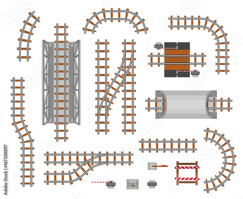 Railroad platform and wagon