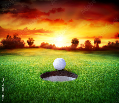 Ball In Hole - Golfing - Target Concept 