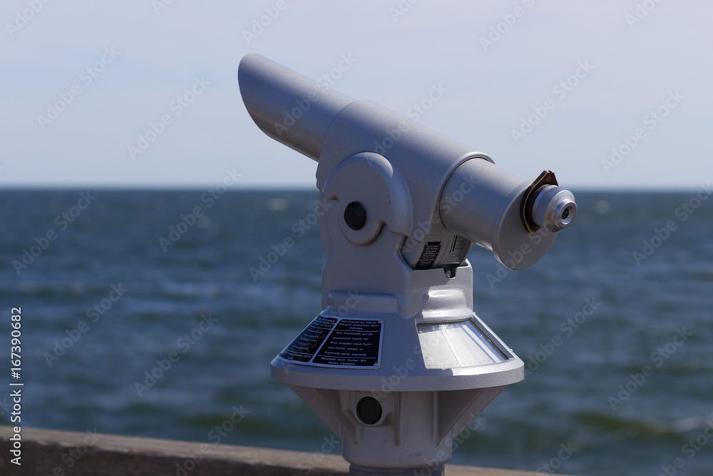 telescope at the pier