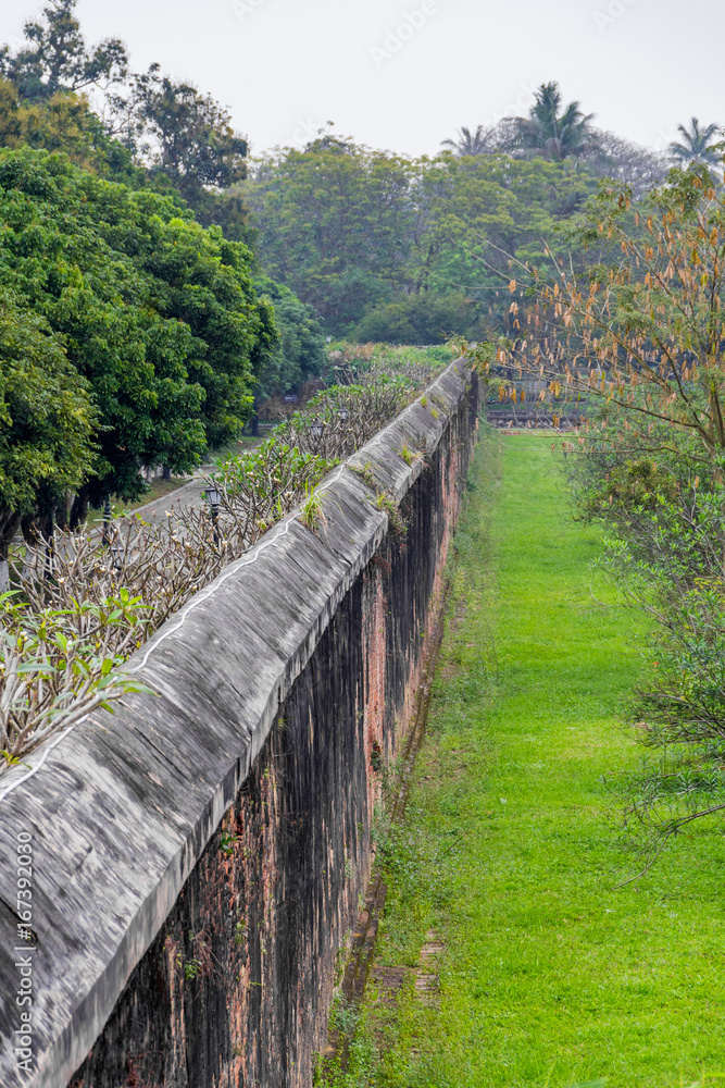 Wall for protecting in Hue imperial City