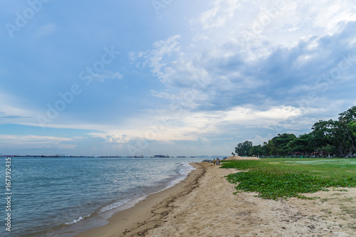 Photography View of the sea from East Coast Park, Singapore