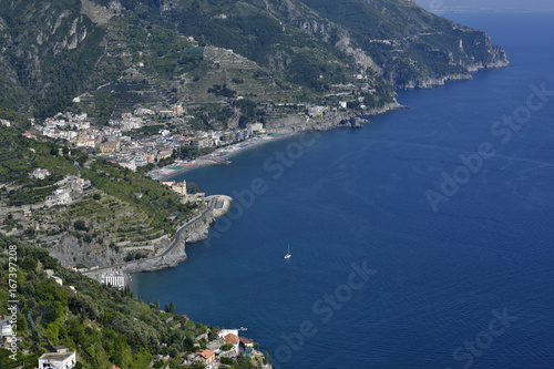 Amalfitan coast, Ravello  the coast from Villa Rufolo. © Giuseppe Maresca