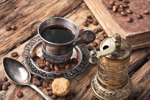 Naklejka Kawa w orientalnym stylu