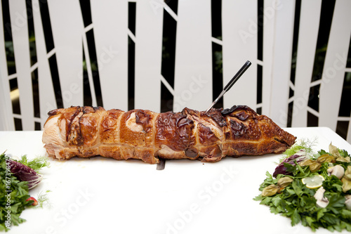 porchetta aricccia italiana maiale