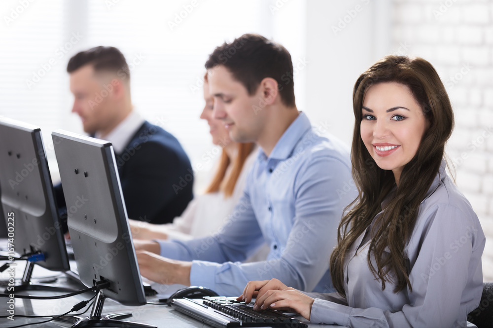 Obraz premium Business People Working In Office