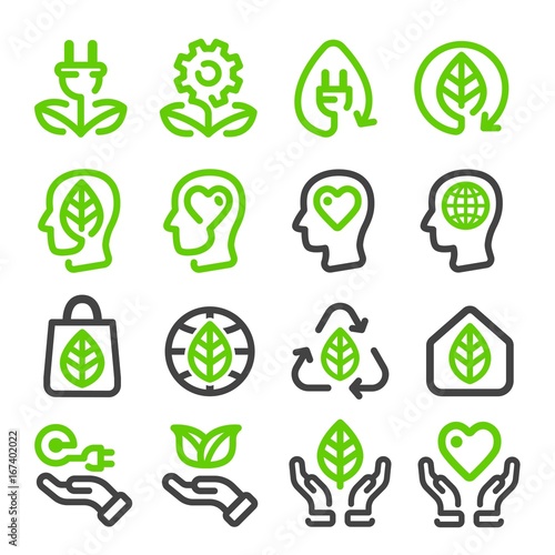 ecology,energy renewable line icon
