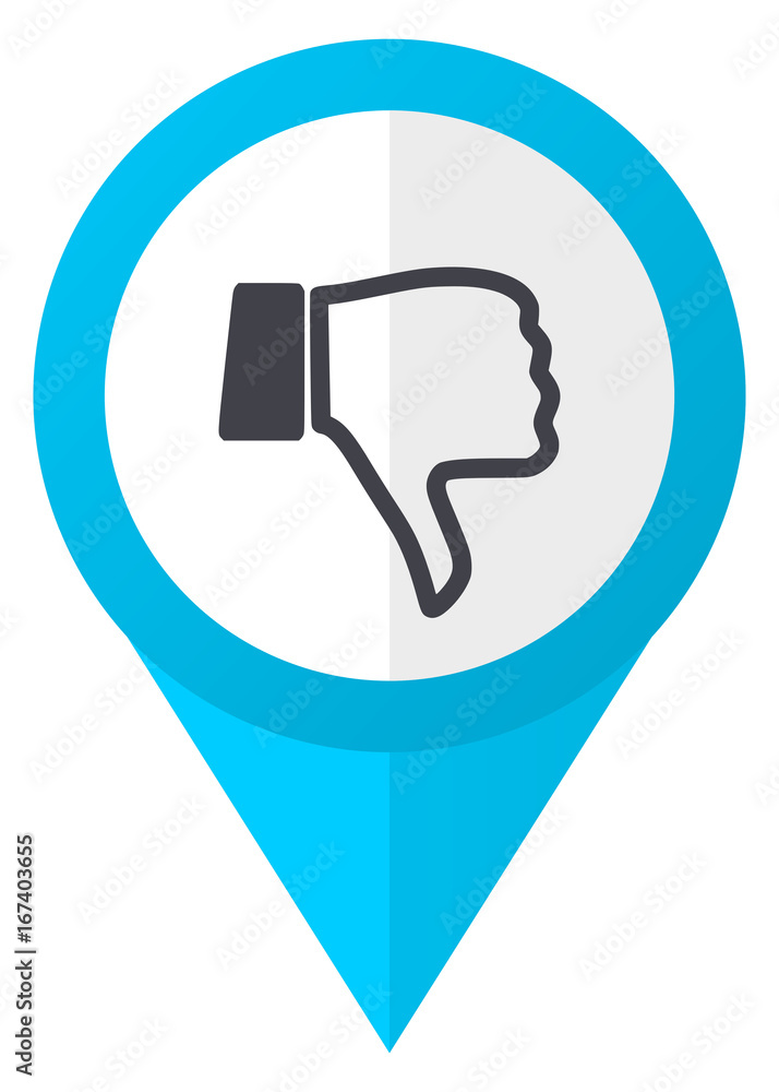 Dislike blue pointer icon Dislike blue pointer icon