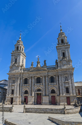 Lugo Saint Mary cathedral front view © Alfonsodetomas