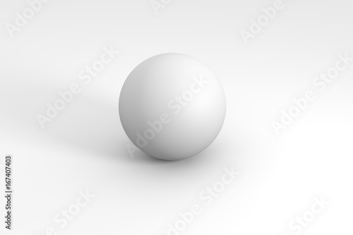 3d render of white object on a background