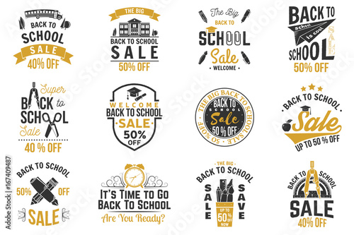 Back to School design. Vector illustration.