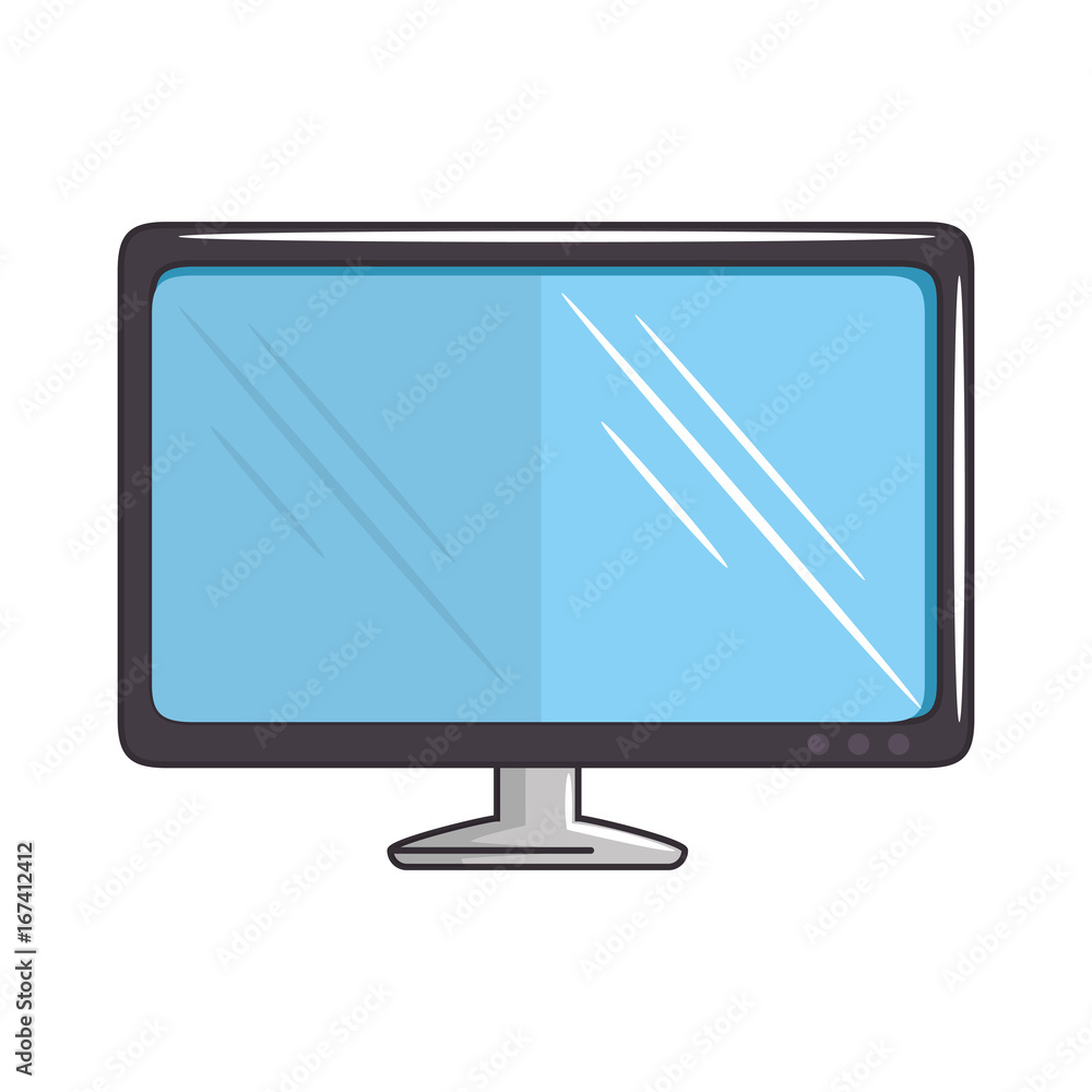 computer icon over white background vector illustration computer icon over white background vector illustration