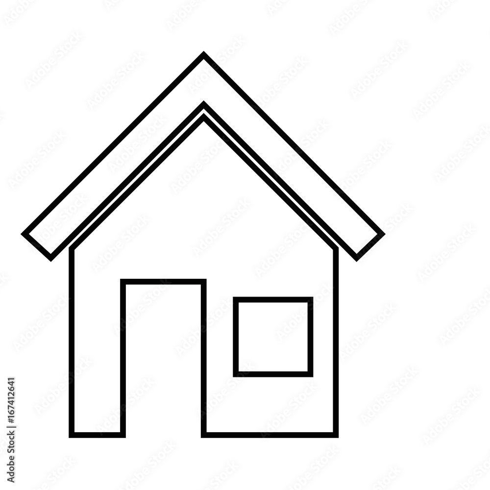 house icon over white background vector illustration house icon over white background vector illustration