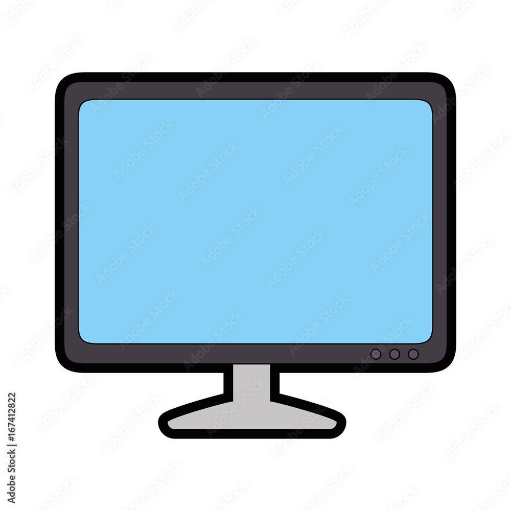 computer icon over white background vector illustration computer icon over white background vector illustration