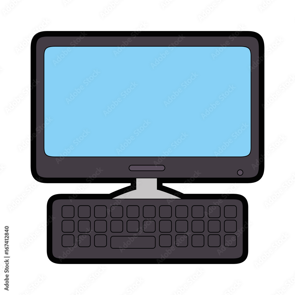 computer icon over white background vector illustration computer icon over white background vector illustration