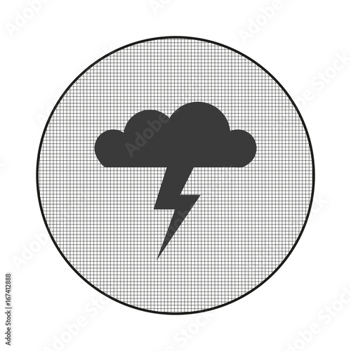 Gitter-Icon Gewitterwolke