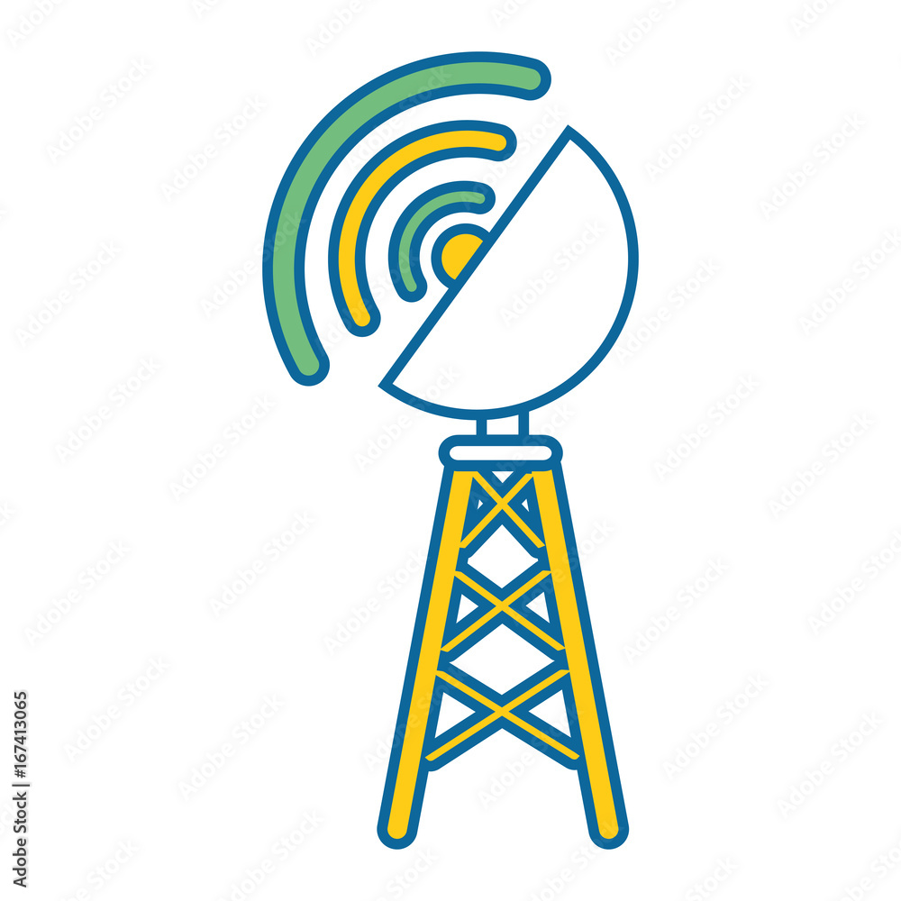 antenna icon over white background vector illustration antenna icon over white background vector illustration