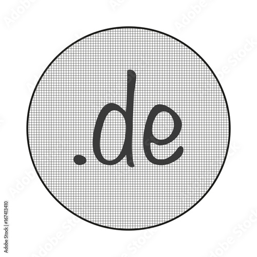 Gitter-Icon .de Domain