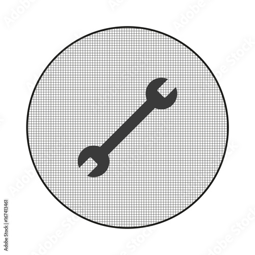Gitter-Icon doppelter Schraubenschlüssel