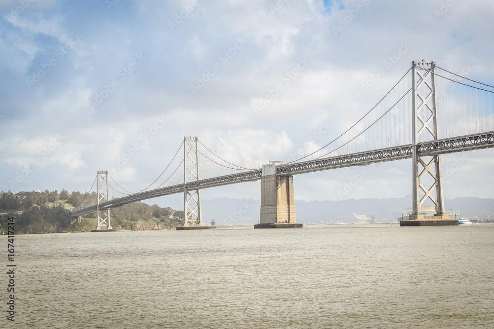 The San Francisco Bay Bridge on another cloudy day! The San Francisco Bay Bridge on another cloudy day!