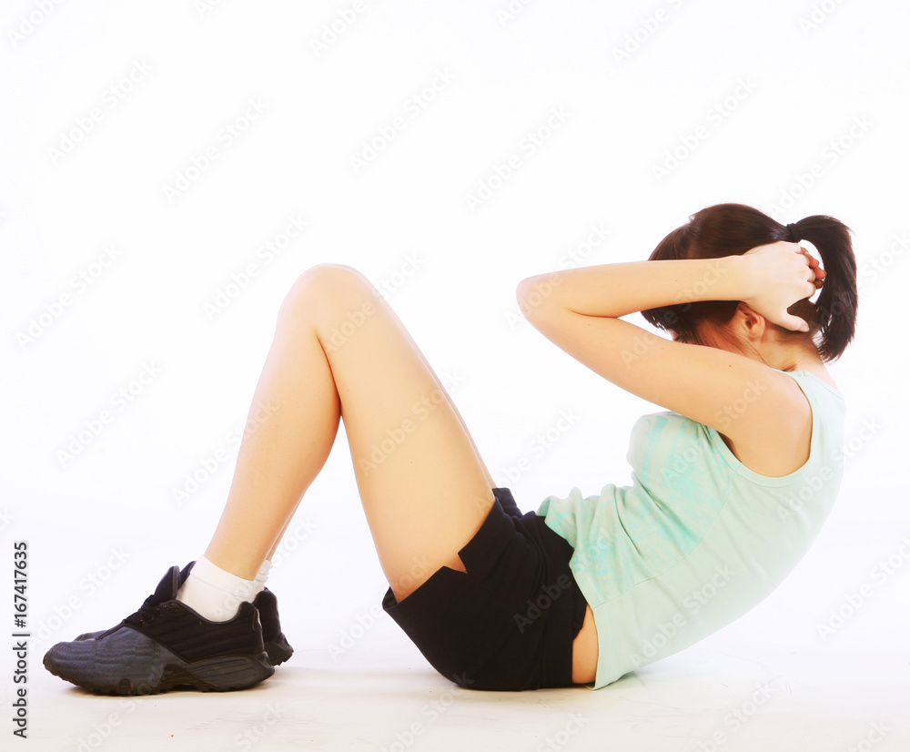woman doing fitness woman doing fitness