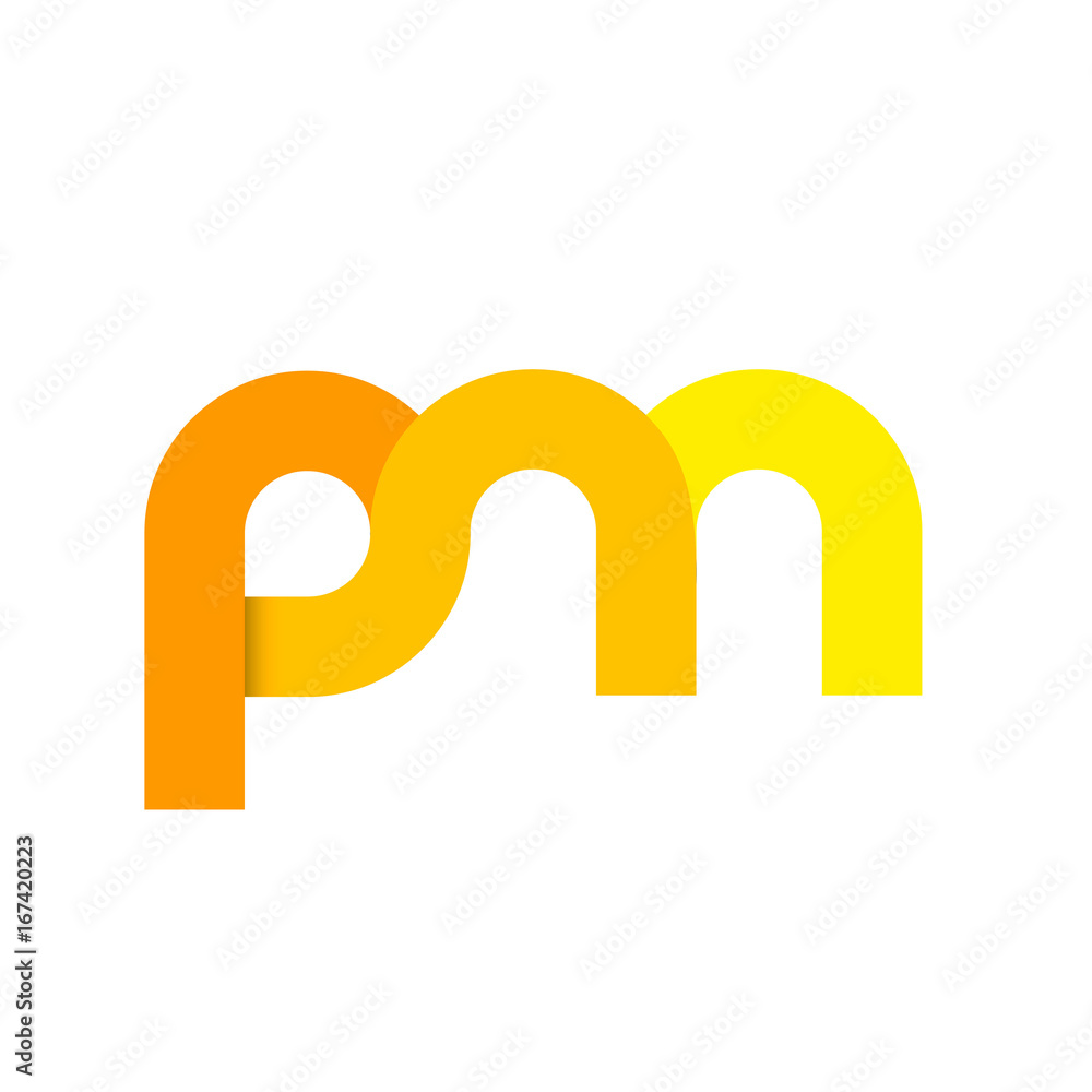 Initial Letter PM RM PNN RNN Linked Rounded Design Logo Initial Letter PM RM PNN RNN Linked Rounded Design Logo